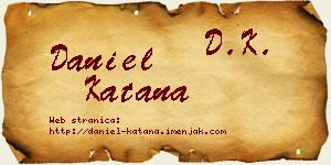 Daniel Katana vizit kartica